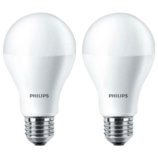 PHILIPS 飛利浦 E27 省電 易省燈泡 12W, 白光, 2個