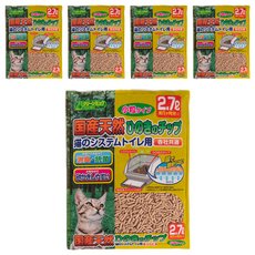 Clean one 檜木除臭過濾貓砂 小顆粒, 檜木香, 5包, 2.7L