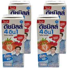 Dutch Mill 酸奶 草莓, 165ml, 4入