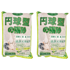 丹球型 細球型貓砂 034101, 5L, 2袋, 無香