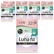 elleair 艾黎艾爾 elis 愛麗思 日本原裝進口 Luna Fit 超纖薄衛生棉 特多型 27cm, 6個, 32片, 日用