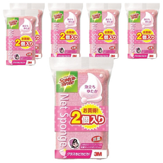 3M Scotch-Brite 網狀海綿菜瓜布, 粉色, 2個裝, 6套