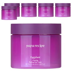 papa recipe 茄子保濕去角質棉片 255ml, 70片, 6罐