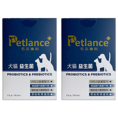 Petlance 毛孩專科 犬貓益生菌, 2個, 消化+腸道健康, 30顆