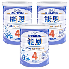 NAN 能恩 兒童營養活力配方奶粉 4號 3~7歲, 800g, 3罐