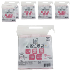 lifehousecs 生活好室 花香垃圾袋 中 54張, 6個, 20L