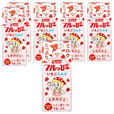 農協 日向 夏草莓牛奶, 200ml, 6個