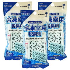 不動化學 薄型冰箱消臭劑 冷凍 藍色, 3個, 10g