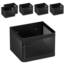 磁吸收納盒 小號, 6個, 黑色