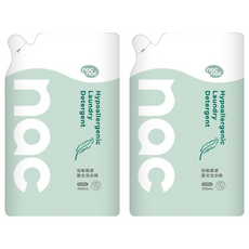 nac nac 低敏親膚嬰兒洗衣精補充包, 1.1L, 2個