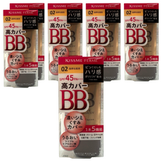 KISSME 奇士美 FERME FOR 媚ll光透美肌BB霜 #02 SPF45 PA+++, 6個, 自然色