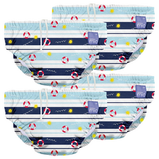 BAMBINO MIO 游泳尿布 All Aboard 6-12個月, M(7-9kg), 4件