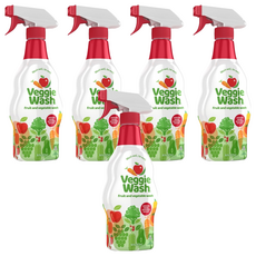 Veggie Wash 自然蔬菜水果清潔劑, 5個, 473ml