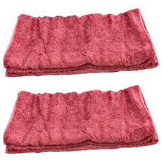 HARTWELL 今治護髮毛巾 300g, 2條, 酒紅色