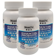 MERIDLIFE 樂益活 菌護保健益生菌, 120顆, 3罐