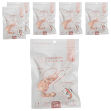 PETCOOK 派庫廚房 極鮮蝦大廚凍乾 3個月以上 犬貓用, 鮮蝦, 30g, 6包