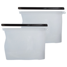 FANCY LIFE 矽膠密封保鮮袋 白色, 2個