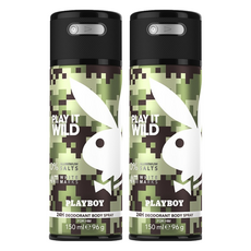 PLAYBOY 狂野情人經典男性體香噴霧, 2個, 150ml