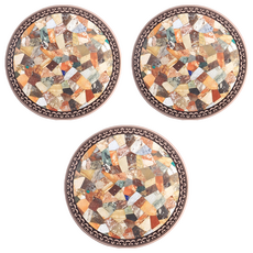 life shop 矽藻土防滑杯墊 b款, 3入, 彩繪