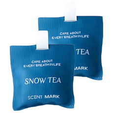 E Store 車用香氛包 附出風口夾 + 緞帶, 2個, 茗山雪茶