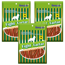 Boneplus 起司螺旋六星潔牙棒平裝包 M, 3個, 起司, 100g