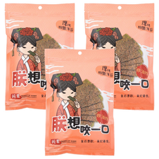 朕想咬一口 厚烤海苔 椒鹽 夾鏈袋, 3個, 40g