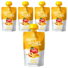 HAPPY HOURS 生機纖果飲 蘋果 + 桃子 + 芒果, 5包, 100g