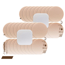 台灣 COSMOS 45小圓海綿20+1入組 S30692, 2個, 膚色