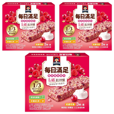 QUAKER 桂格 每日滿足穀物棒, 69g, 3盒