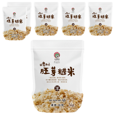 台灣榖堡 與農共好 胚芽糙米 台灣公司貨, 1kg, 6個