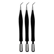 台灣 COSMOS 迷你雙頭粉刺夾 斜 H34718, 3個, 黑色