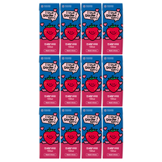 延世大學 草莓風味保久調味乳, 190ml, 12個