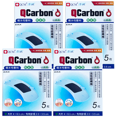 芊城 親水性敷料 滅菌 防水型 5片, 4個