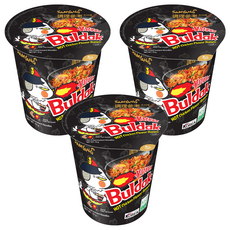 Buldak Ramen 三養火辣雞肉風味鐵板炒麵杯裝 70g, 3個