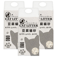 咪咪貓砂 CAT LITTER 木薯豆腐貓砂/除臭貓砂, 10kg, 3包, 木薯豆腐