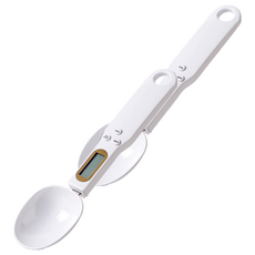 G.SIN 湯匙型迷你電子秤/廚房秤, 單一商品, 白色, 500g