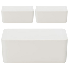 MUJI 無印良品 聚丙烯濕紙巾盒 19 x 12 x 7cm, 3個