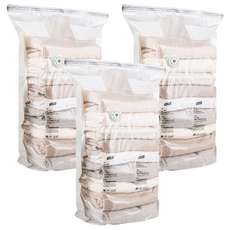 OMG 真空壓縮收納袋 免抽氣筒按壓抽氣 立體, 3個, 1入