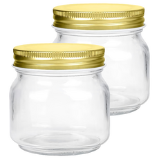 ADERIA GLASS 石塚硝子 金蓋收納罐, 50ml, 2個