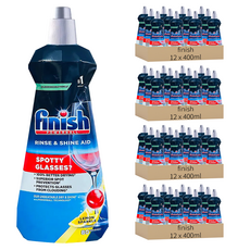 finish 洗碗機光潔劑 檸檬, 400ml, 48瓶