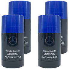 Mercedes-Benz 賓士 王者之峰男性淡香水體香膏, 4個, 75g