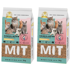 HAPPY-CAT 快樂貓 全齡貓用高嗜口貓乾飼料, 3kg, 2個, 鮭魚 + 鱈魚