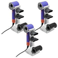 MD Global 全金屬吹風機支架, 銀色, 3個