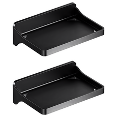 OMG 免打孔牆面置物架 30 x 20.2 x 9.5cm, 2個, 黑色