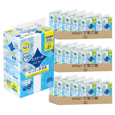 elleair 艾黎艾爾 柔韌吸水擦手紙巾 抽取式, 5包, 30袋