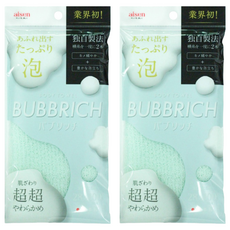 aisen 極上泡立體特織澡巾, 湖水綠, 2個, 1個裝