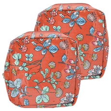 德德小品集 秘密花園化妝存摺收納包中包 旅行辦公多功能收納 72496, 熱戀 紅色, 2個