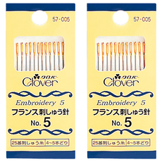 Clover 可樂牌 刺繡針 CL57-005, 2組