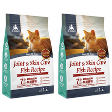 毛孩時代 低磷關節貓糧, 1.5kg, 魚肉, 2袋