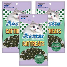 A star 皮毛呼吸道機能潔牙骨 貓專用, 3個, 50g, 貓草